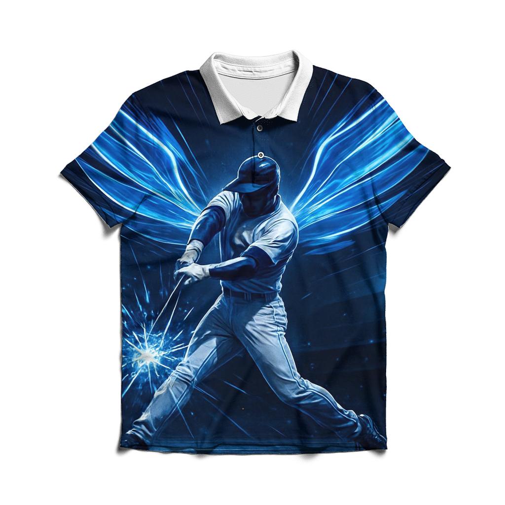 Midnight Stadium Wingburst Swing premium cotton polo shirts