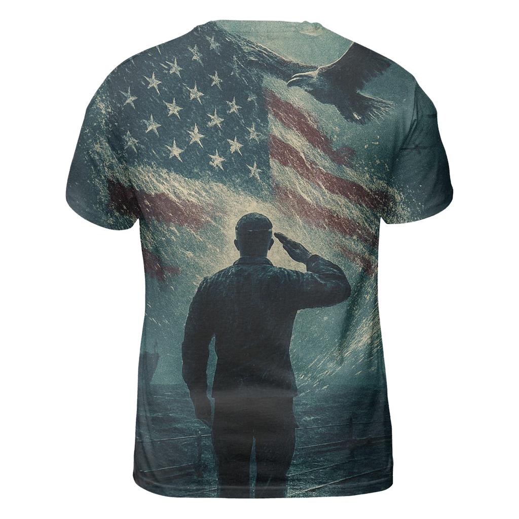 Liberty Afloat Honor Wake unique graphic print tees