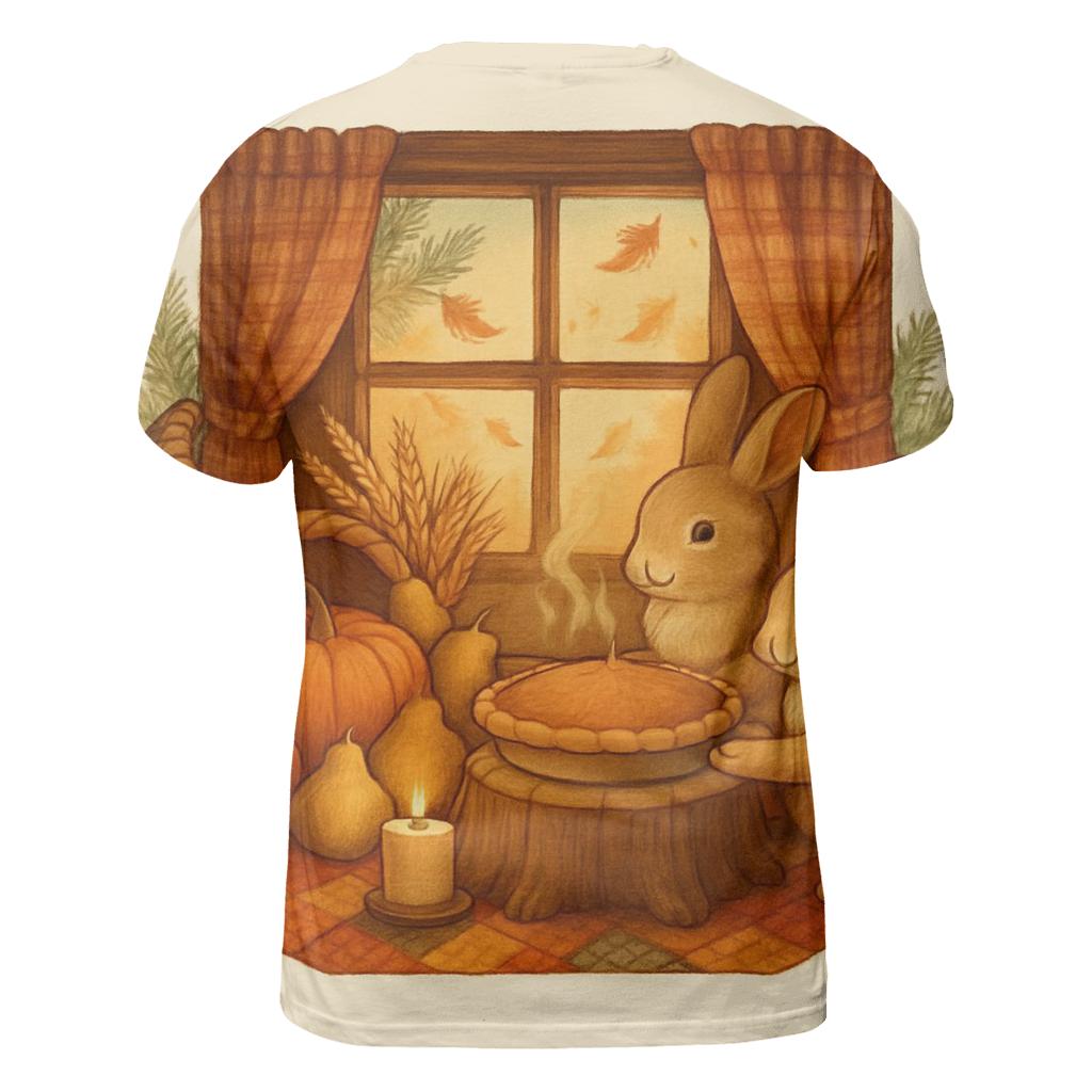 Candlelit Cornucopia Cottage unique graphic print tees