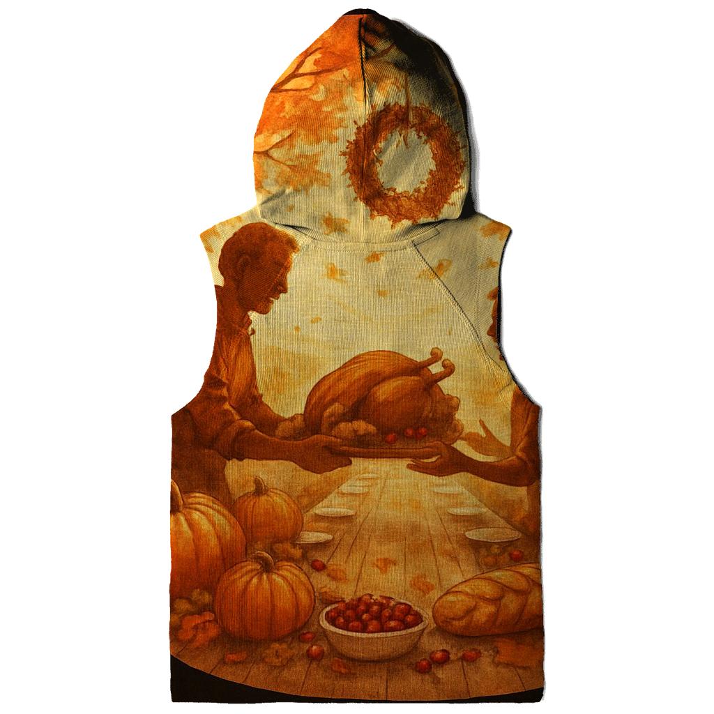 Sunset Feast Under Maple Canopy graphic hoodies