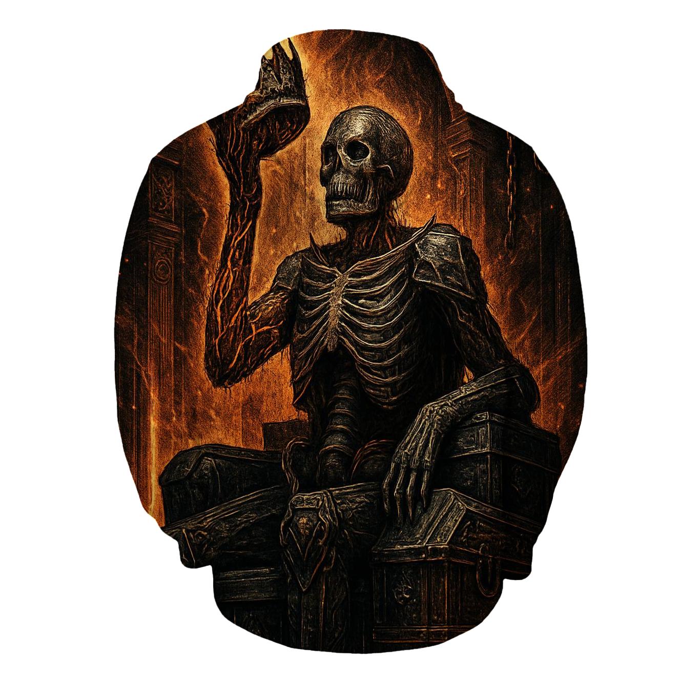 The Crowned Furnace Warden designer hoodies
