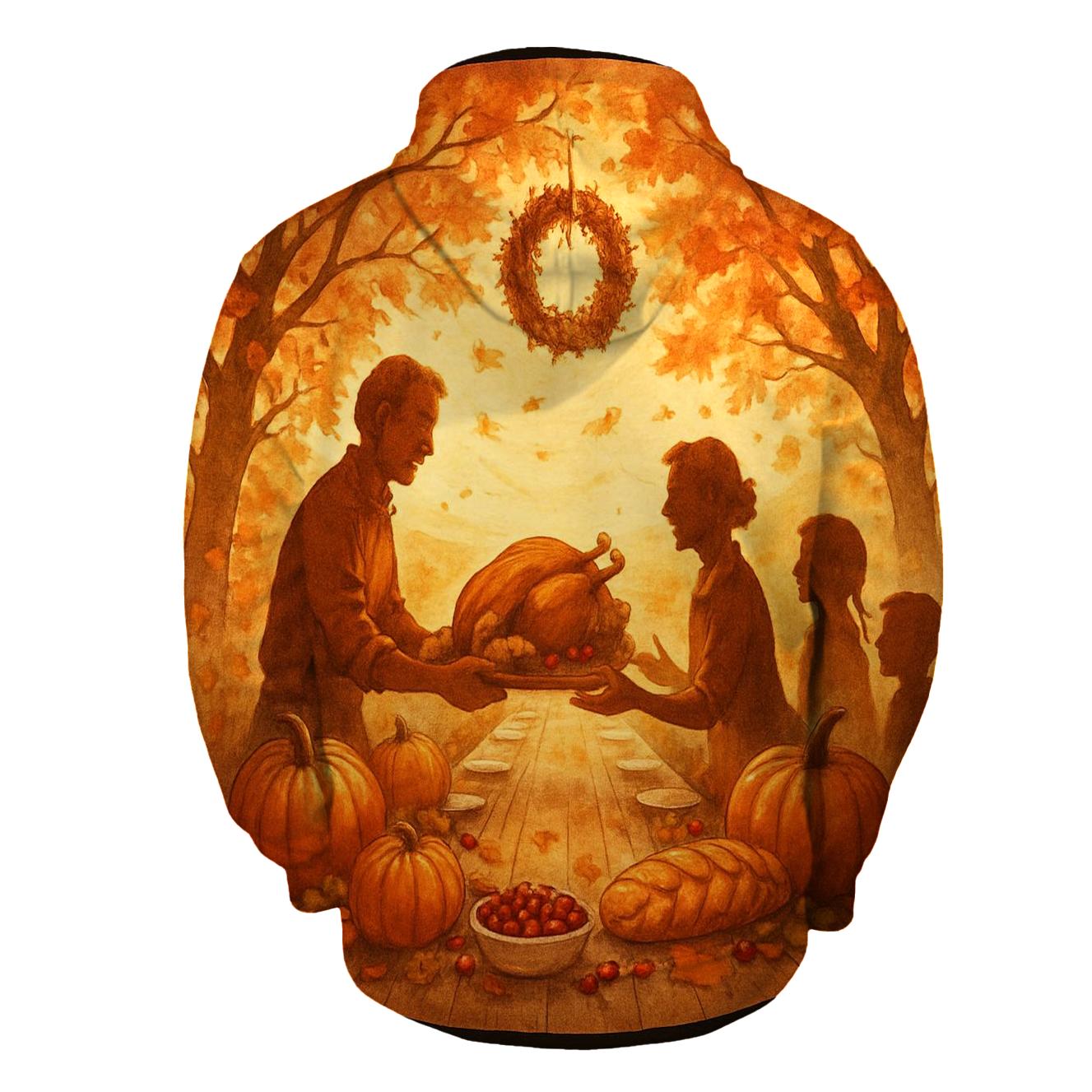 Sunset Feast Under Maple Canopy hoodie trends