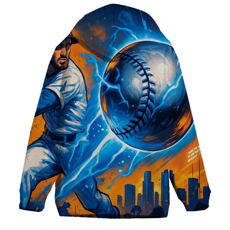 Chrome Fastball Over Sunset Boulevard embroidered hoodies