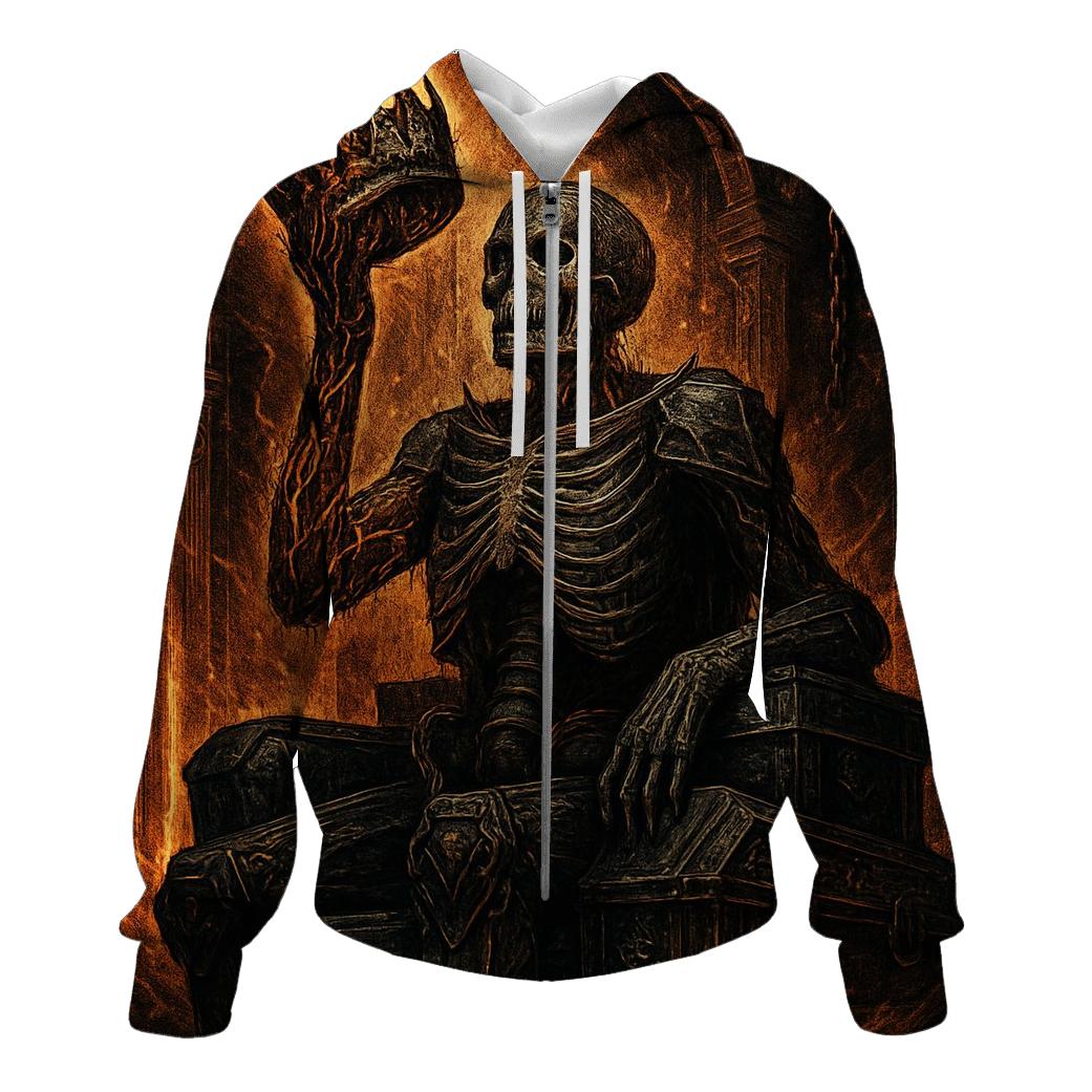 The Crowned Furnace Warden premium hoodies