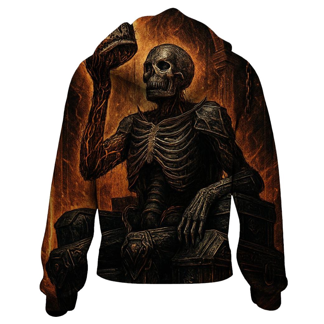 The Crowned Furnace Warden premium hoodies