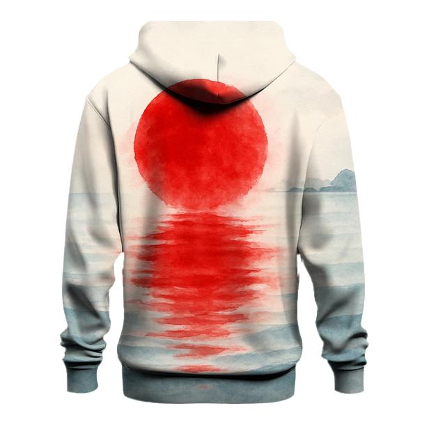 Japan Rising Sun Watercolor Tide hoodie designs