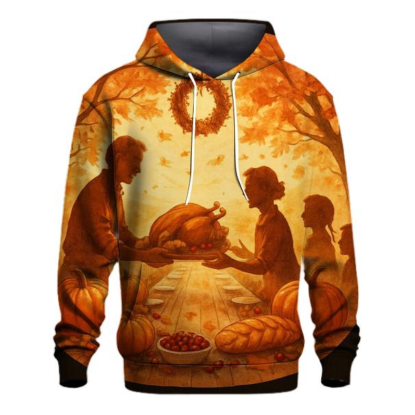 Sunset Feast Under Maple Canopy designer hoodies