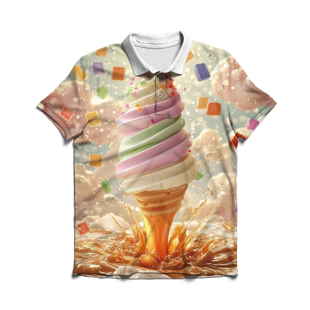 Soft Serve Meteor Bloom stylish collar polo tees