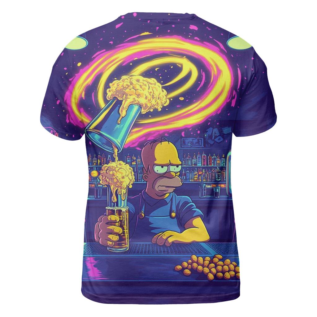 Moes Neon Time Loop Pour designer pattern shirts