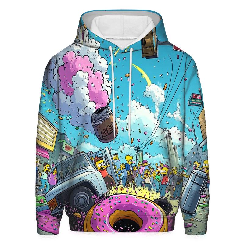 Springfield Sinkhole Street Carnival printed hoodies