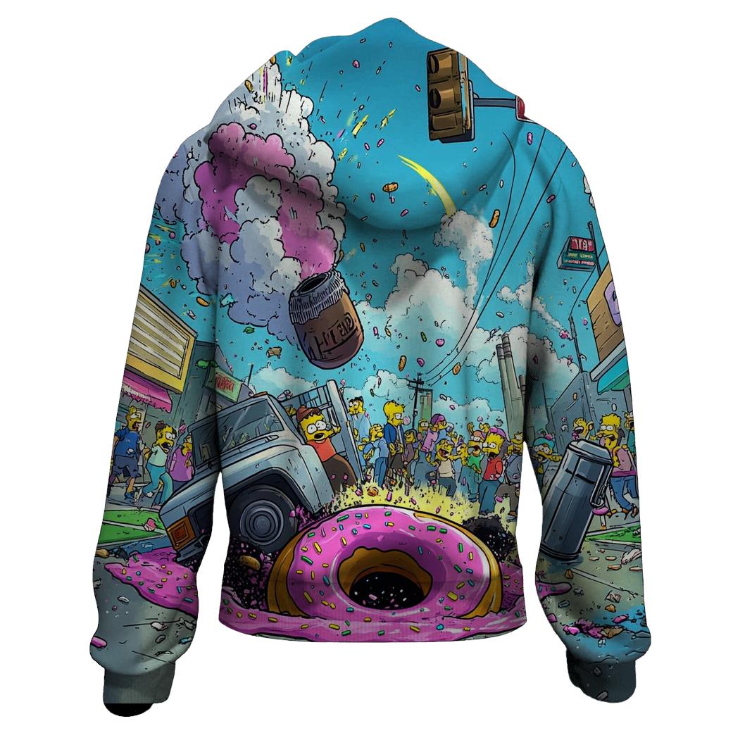 Springfield Sinkhole Street Carnival zip-up hoodies