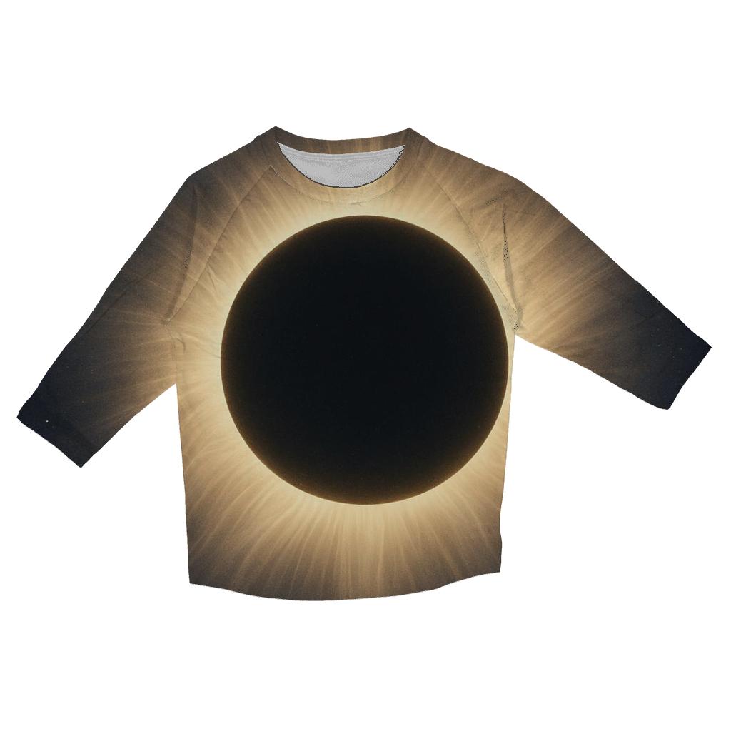 Eclipse Corona Petal Plumes trendy 3/4 sleeve tops