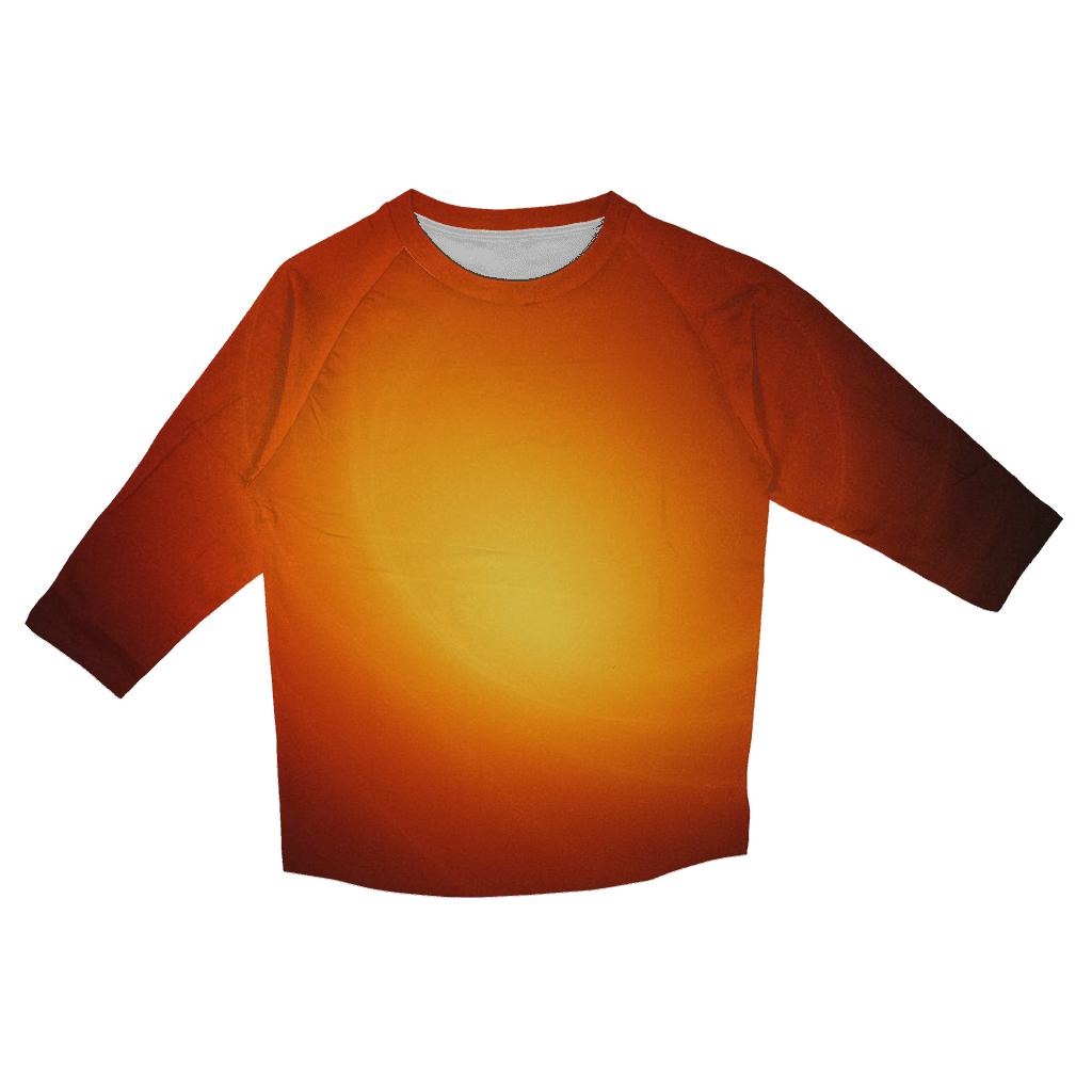 Solar Flare Satin Gradient personalized 3/4 sleeve tees