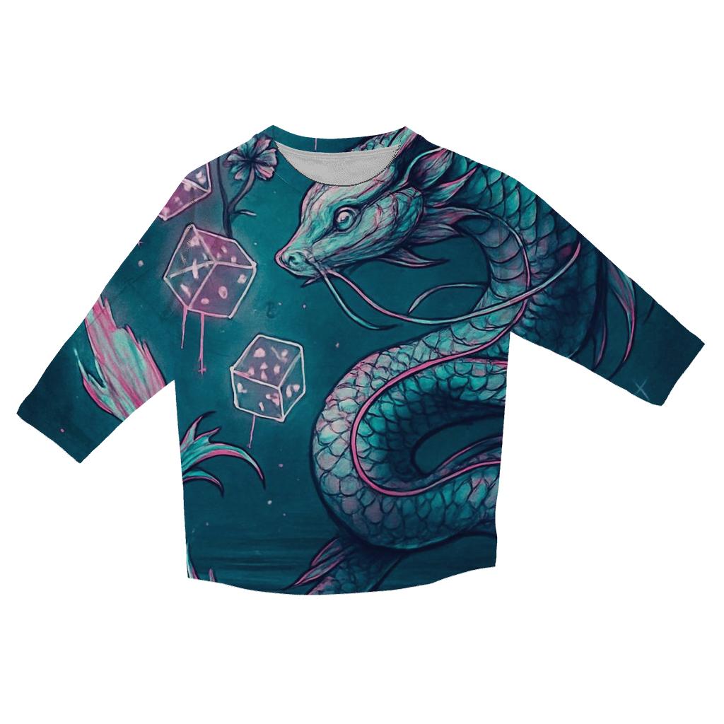 Dice Bloom Oracle designer 3/4 sleeve blouses