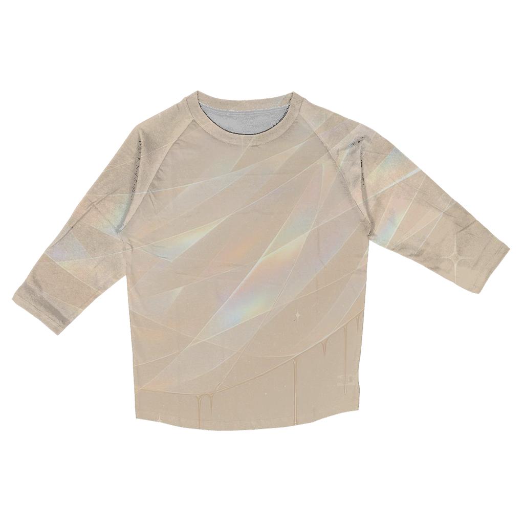 Champagne Prism Veil cotton quarter sleeve shirts