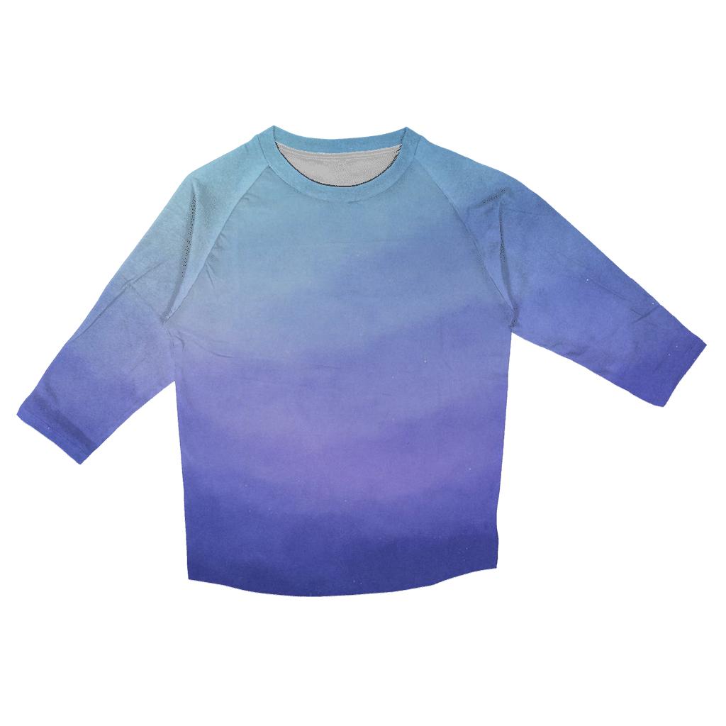 Glacial Twilight Drift Gradient custom 3/4 sleeve shirts