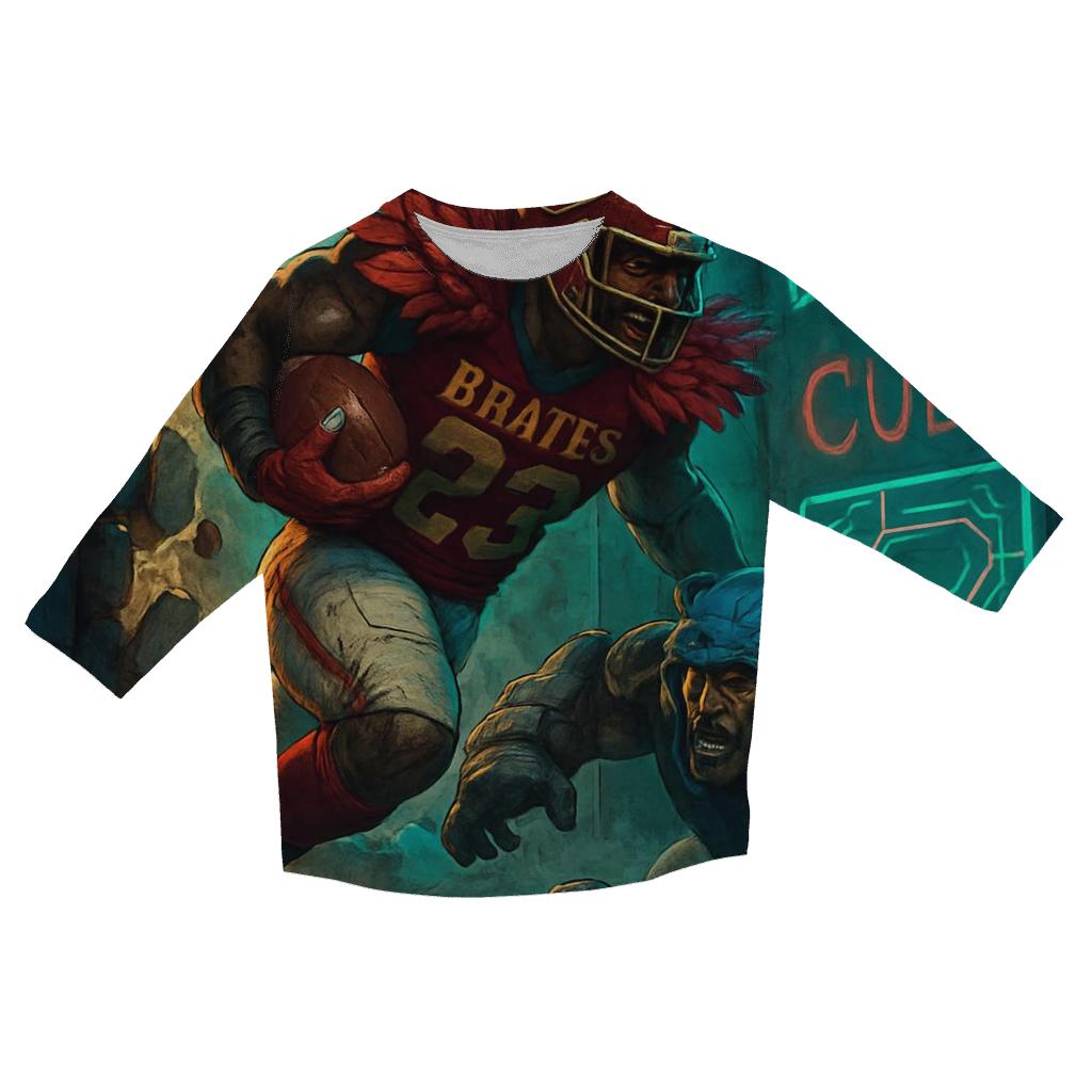 Underground Tunnel Scramble Braves Versus Cubs cotton quarter sleeve shirts