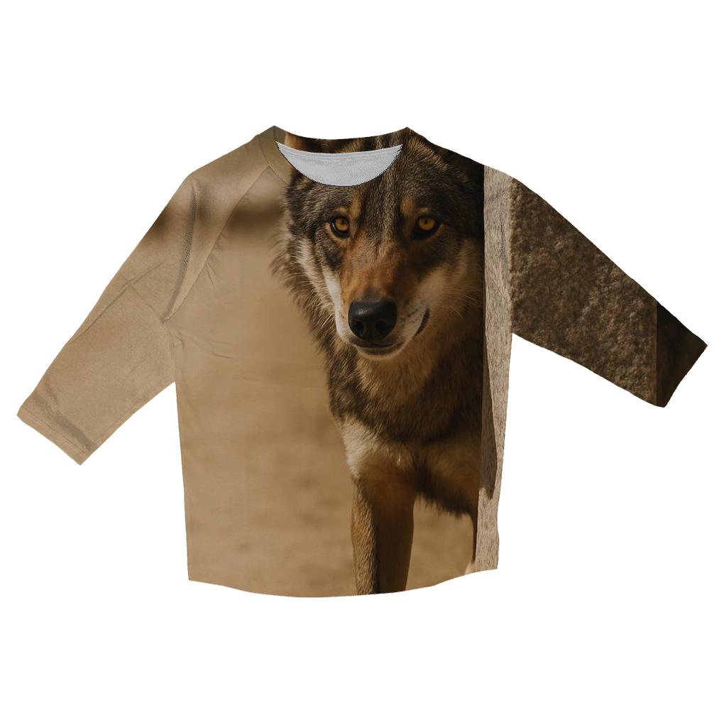 Iberian Wolf Along The Transhumance Way stylish quarter sleeve tops