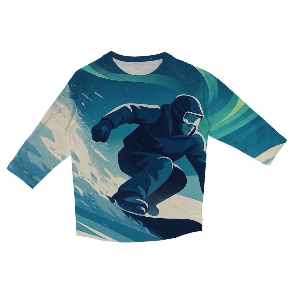 Aurora Snowboard Carve trendy 3/4 sleeve tops