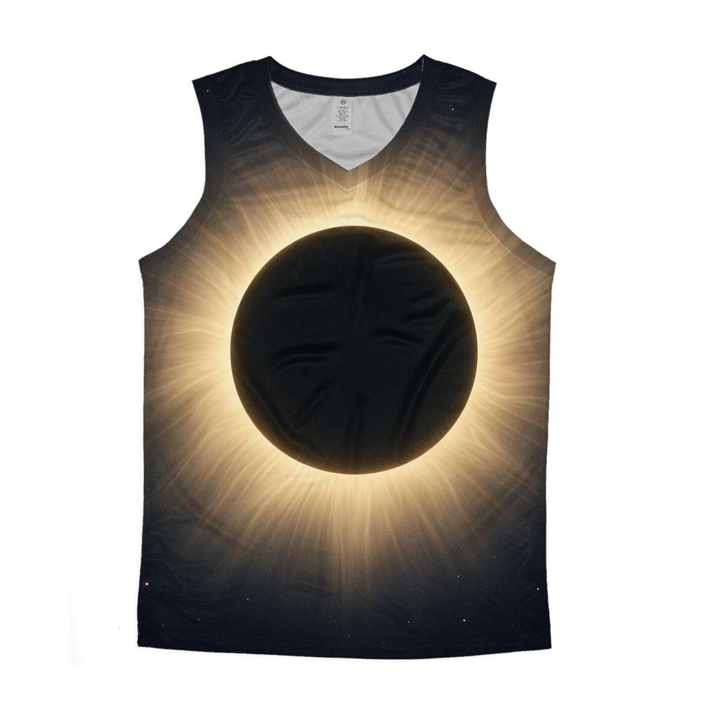 Eclipse Corona Petal Plumes personalized athletic tanks