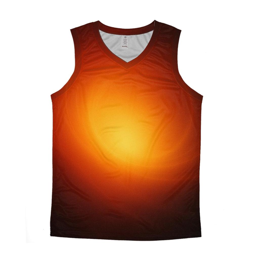 Solar Flare Satin Gradient cotton sleeveless tops