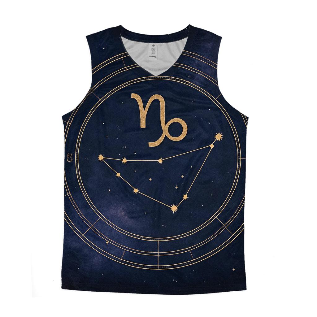 Capricorn Saturn Return Star Chart graphic print tank tops