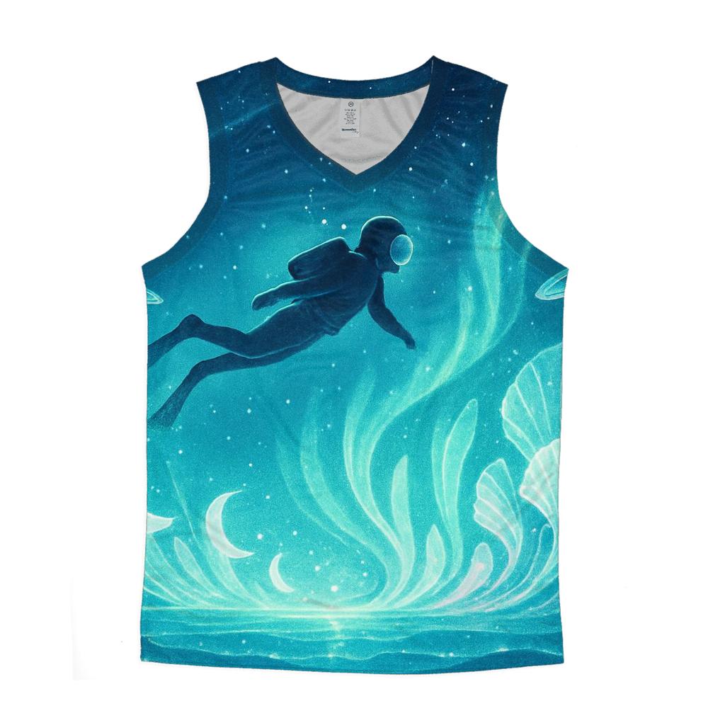 Aurora Reef Of The Frozen Exoplanet cotton sleeveless tops