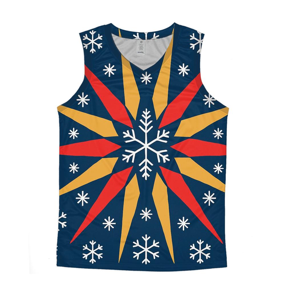 Snowflake Ribbon Starburst stylish racerback tanks