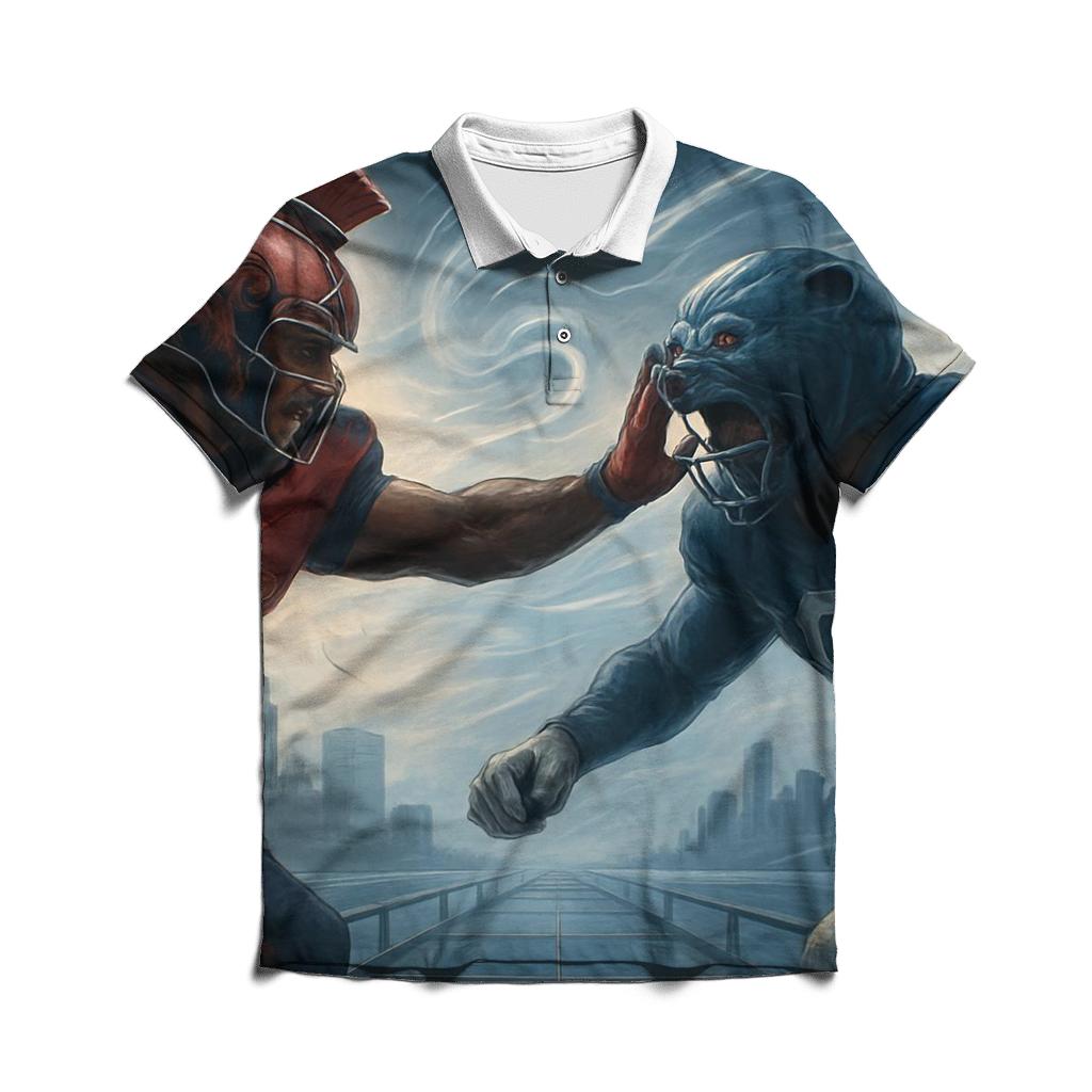 Skybridge Gridiron Duel Braves Versus Cubs personalized polo shirts