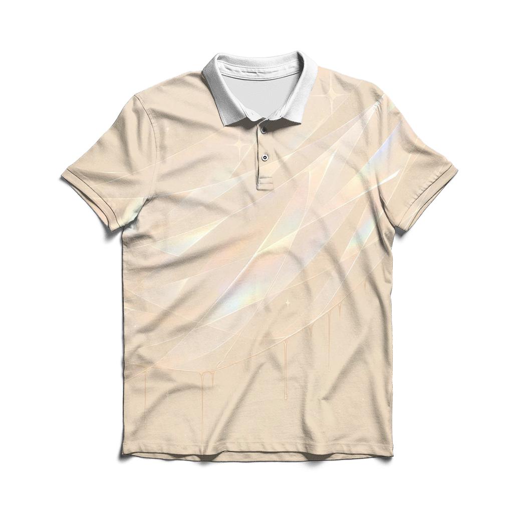 Champagne Prism Veil premium cotton polo shirts