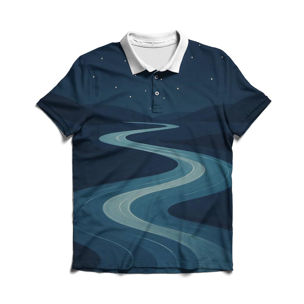 River Of Quiet Constellations premium cotton polo shirts