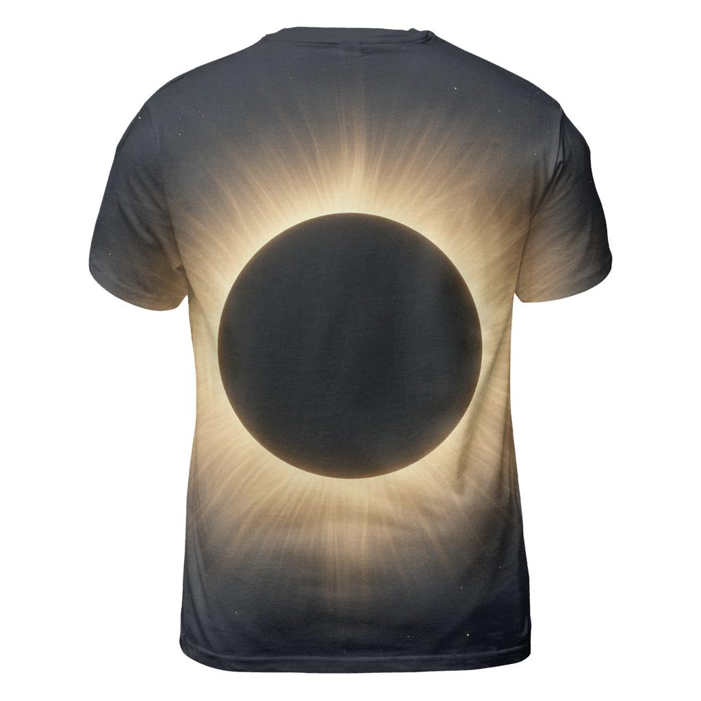 Eclipse Corona Petal Plumes statement graphic shirts