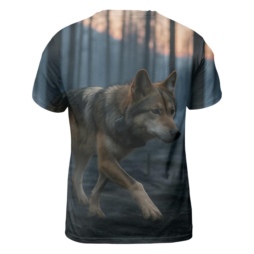 Mexican Wolf Through The Burn Scar creative print fashion shirts