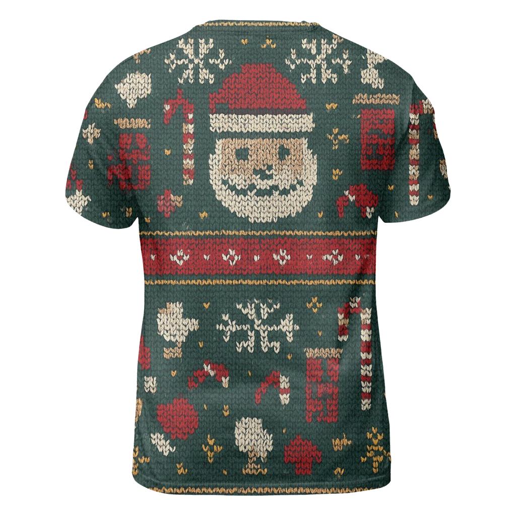 Santa Chimney Pixel Parade Design trendy printed shirt styles