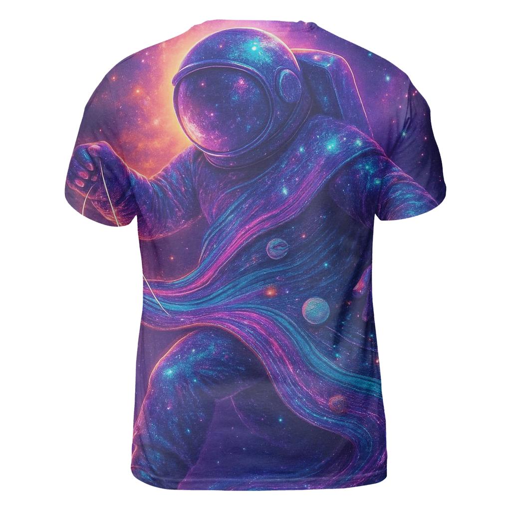 The Gravity Loom Nebula Weaver vibrant all-over design tees