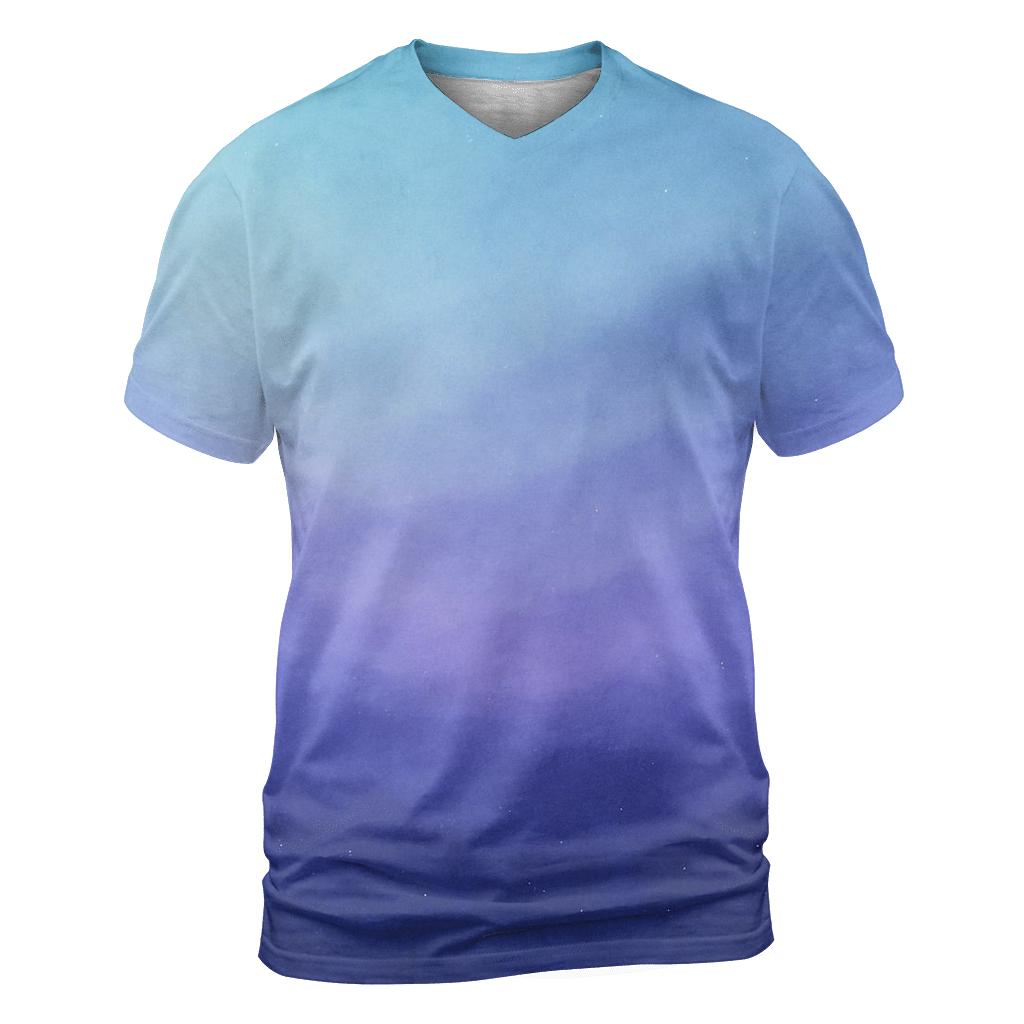 Glacial Twilight Drift Gradient unique graphic print tees