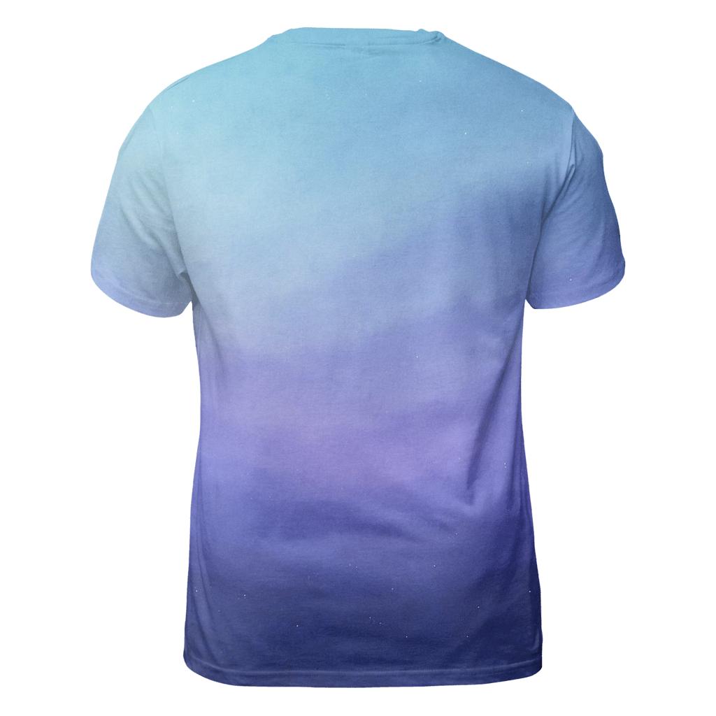 Glacial Twilight Drift Gradient unique graphic print tees