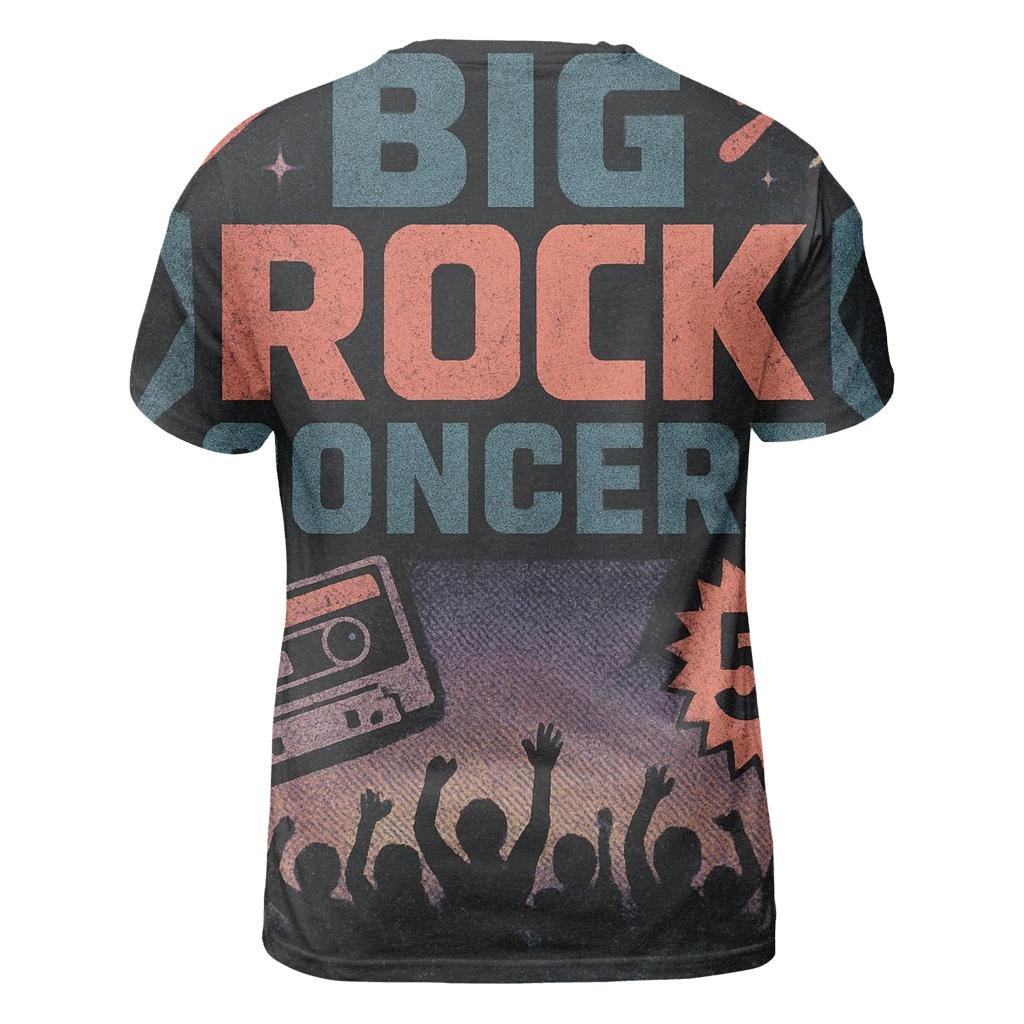 Distressed Meteor Night Concert Handbill vibrant all-over design tees