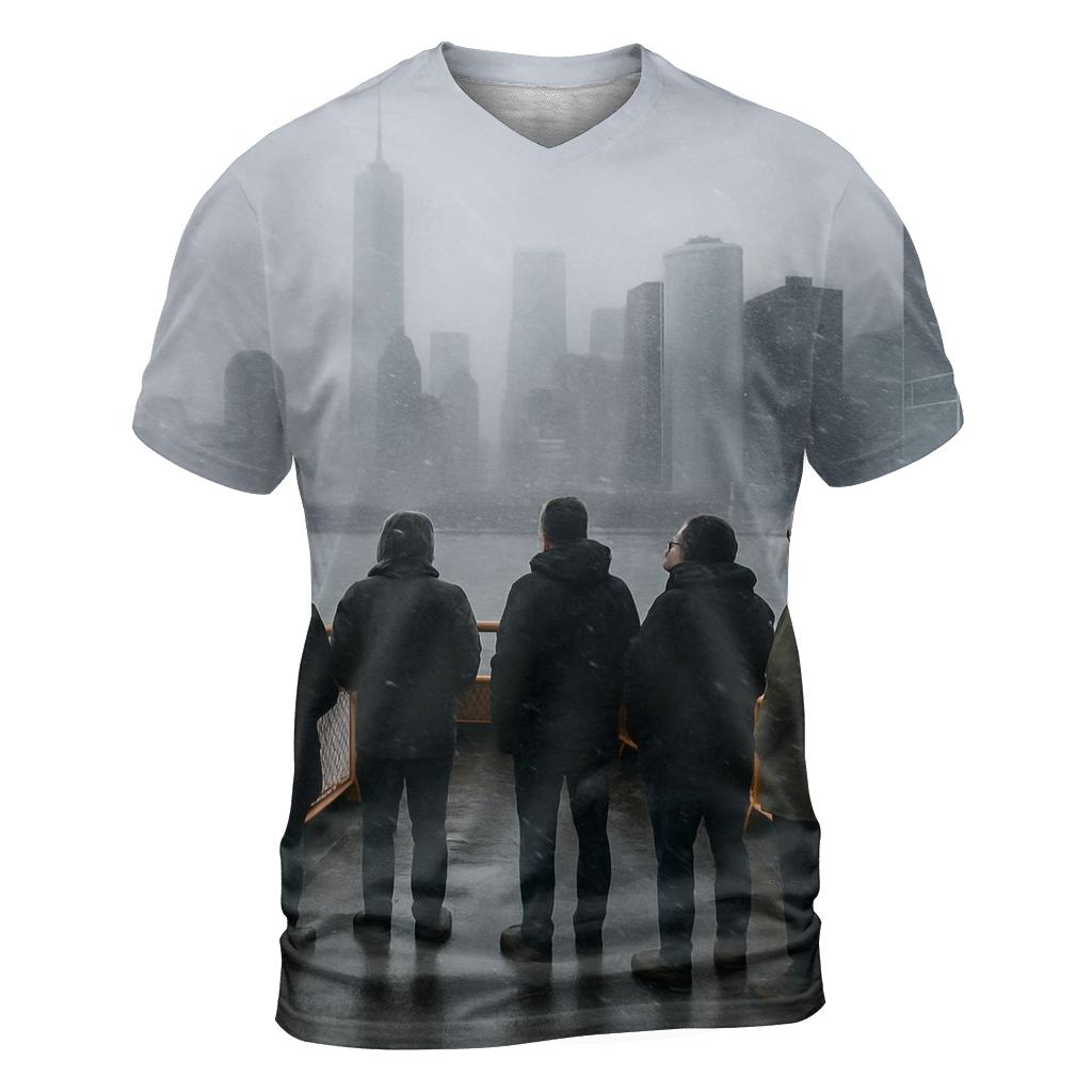 Snow Squall Arrival At Whitehall Terminal custom all-over print shirts