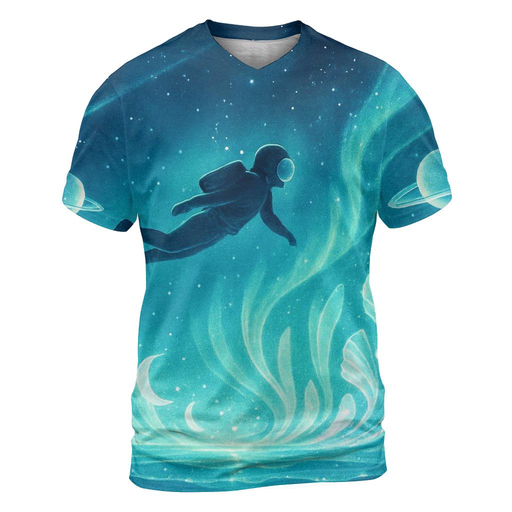 Aurora Reef Of The Frozen Exoplanet statement graphic shirts