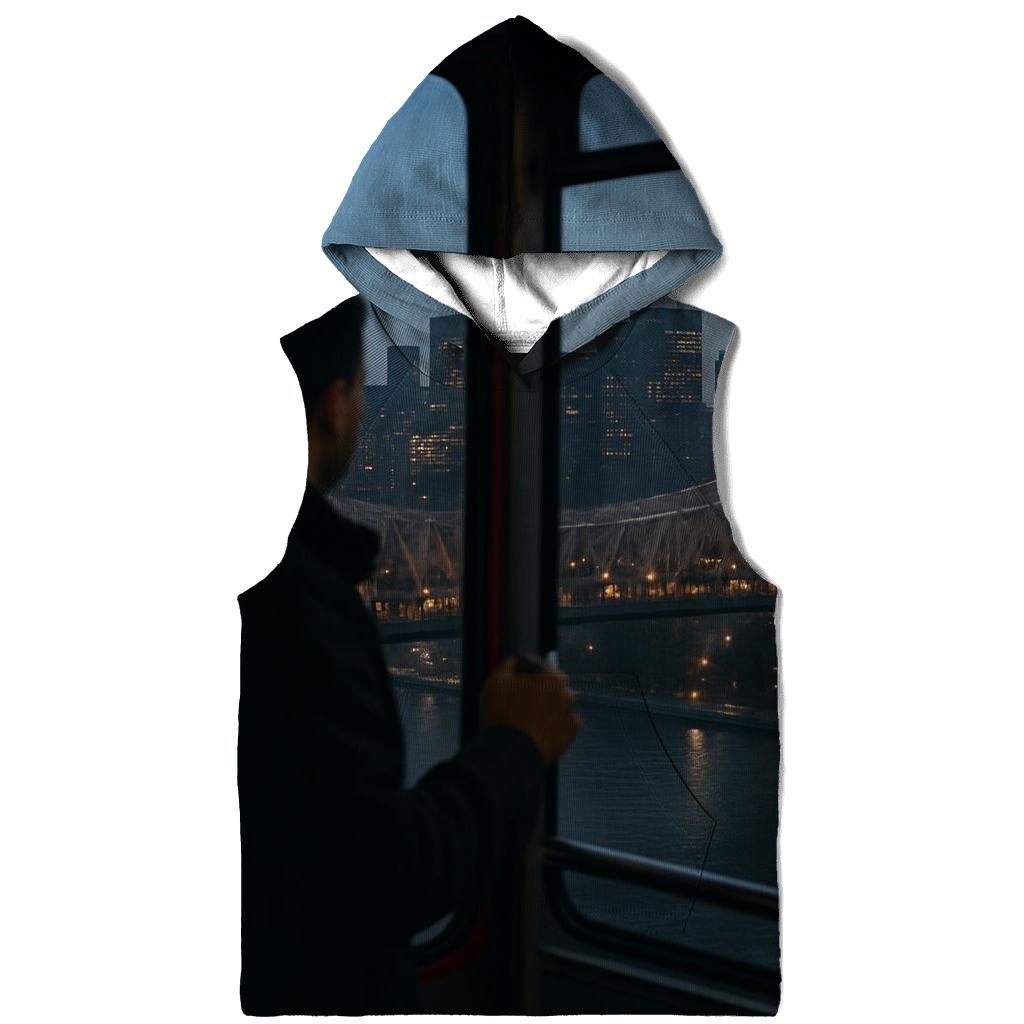 Blue Hour Tram Window Over The Queensboro Bridge hoodies fashion