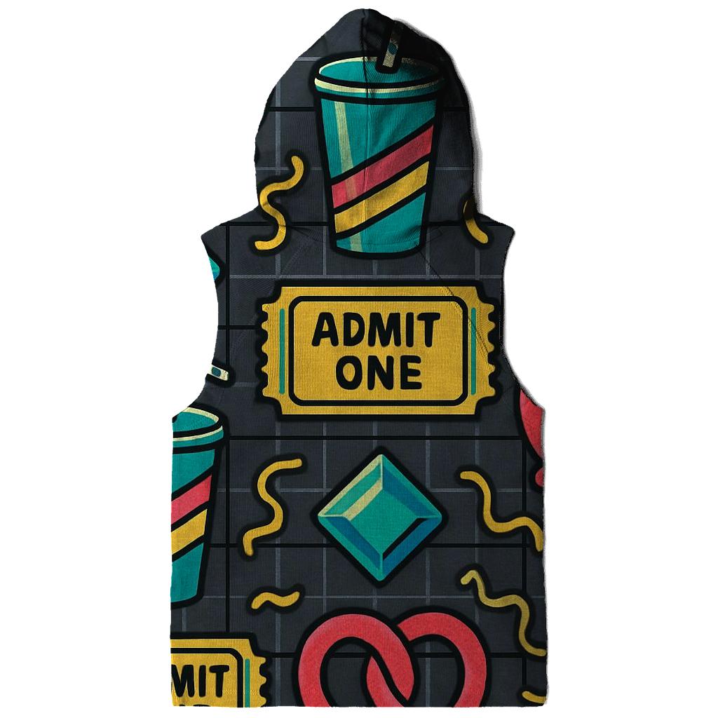Mall Food Court Neon Pattern printed hoodies