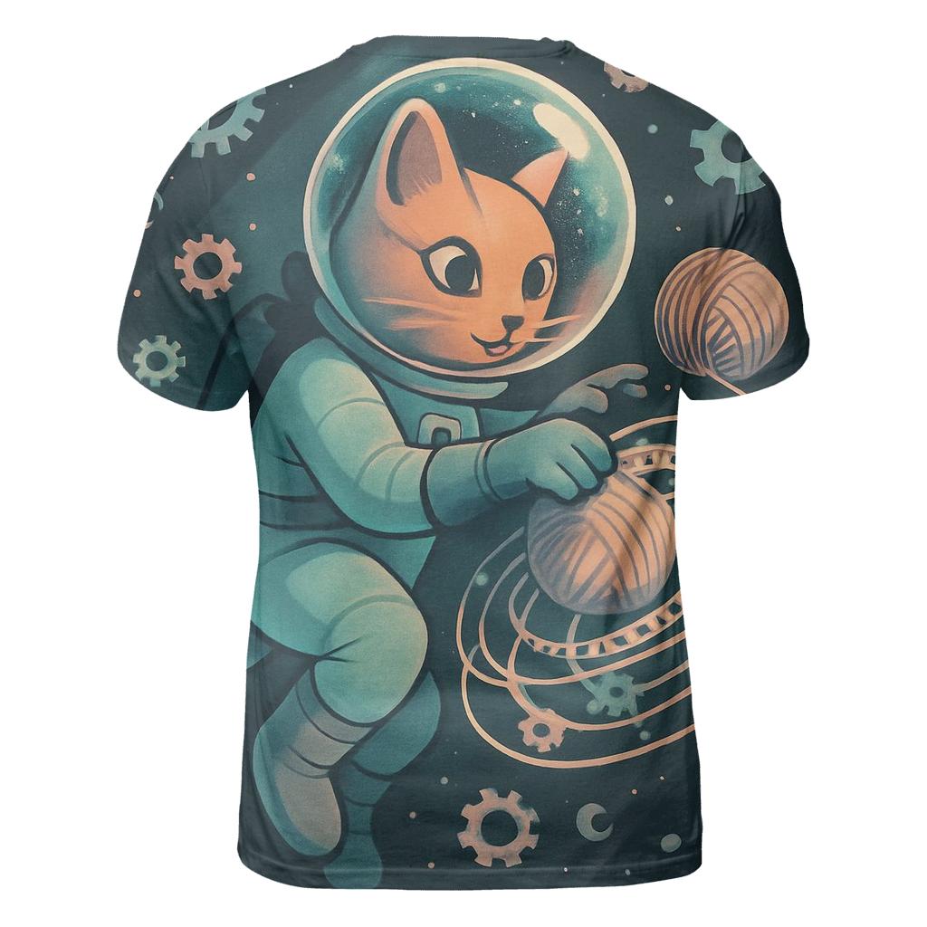 Clockwork Yarn Astronaut Cat personalized full print shirts