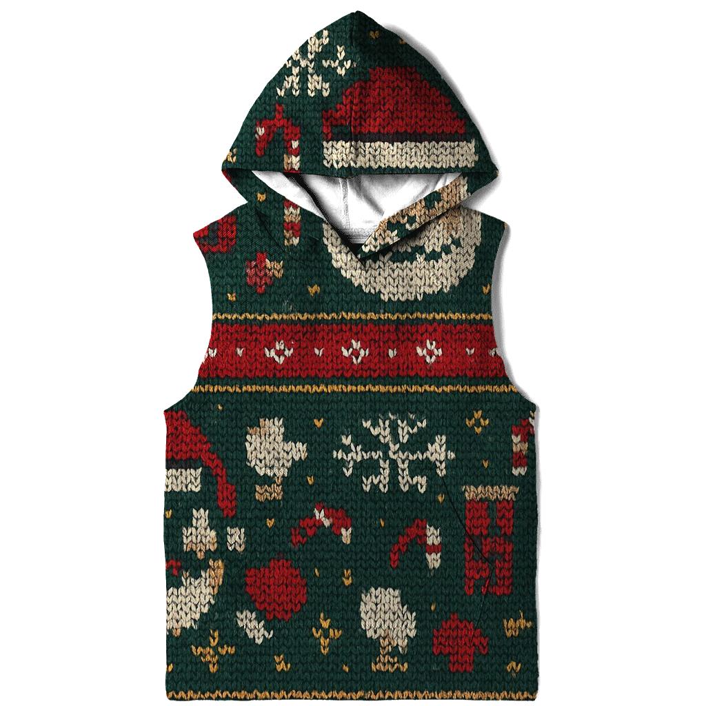Santa Chimney Pixel Parade Design printed hoodies