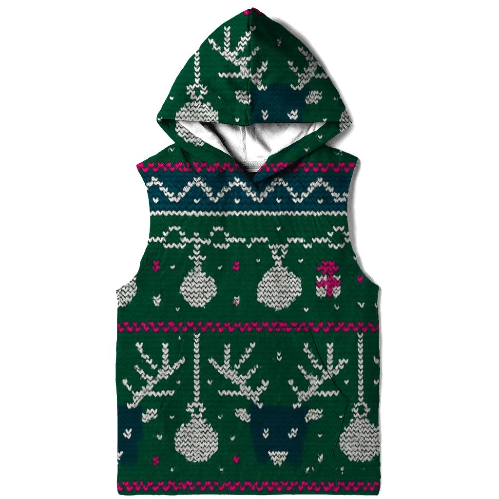 Reindeer Ornament Circuit Rows Design custom hoodies
