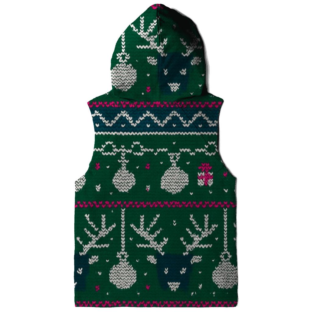Reindeer Ornament Circuit Rows Design custom hoodies