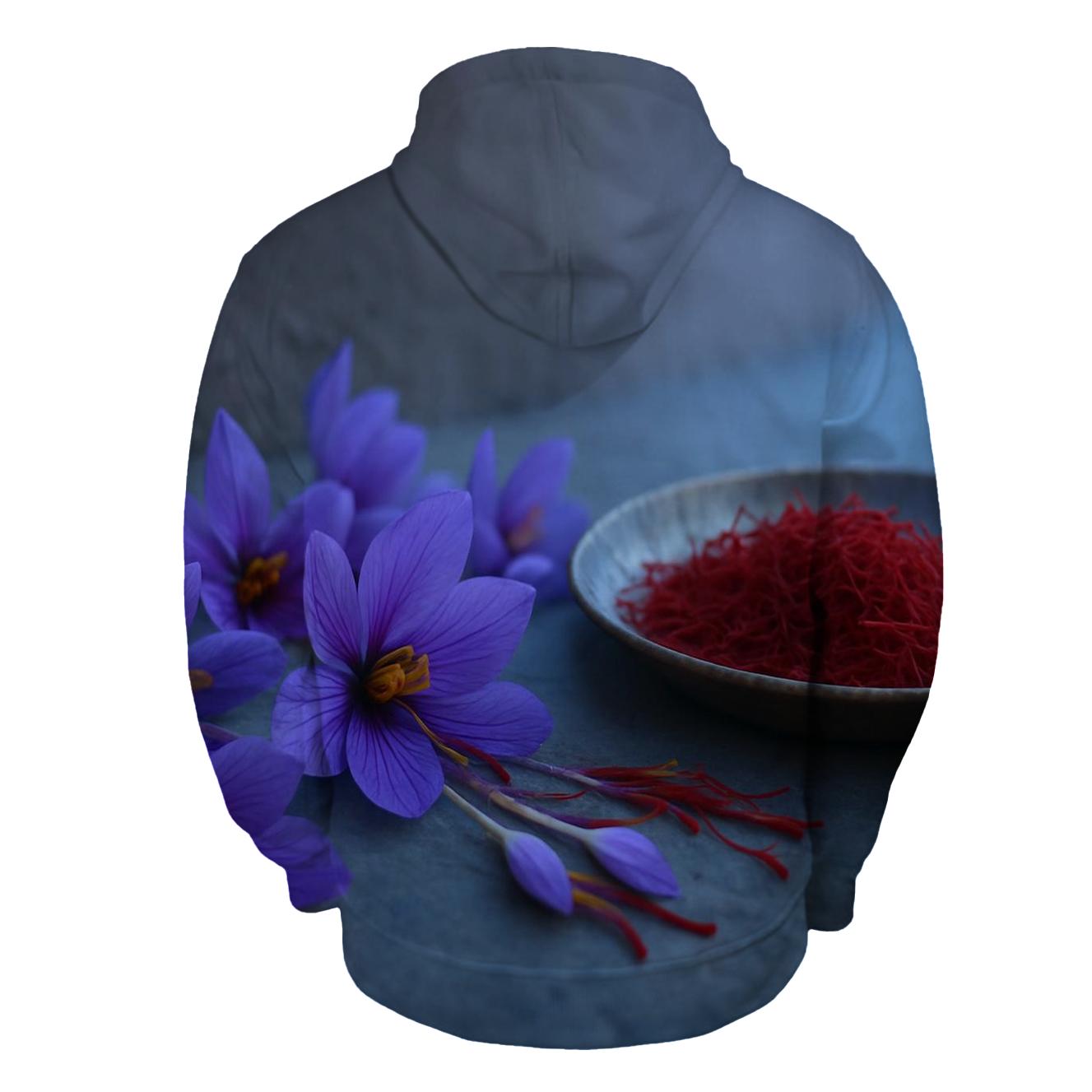 Saffron Crocus Threads On A Copper Tray hoodies fashion
