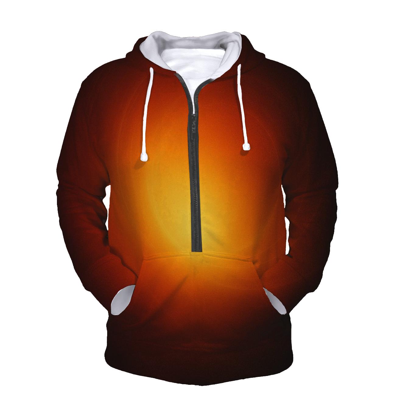 Solar Flare Satin Gradient premium hoodies