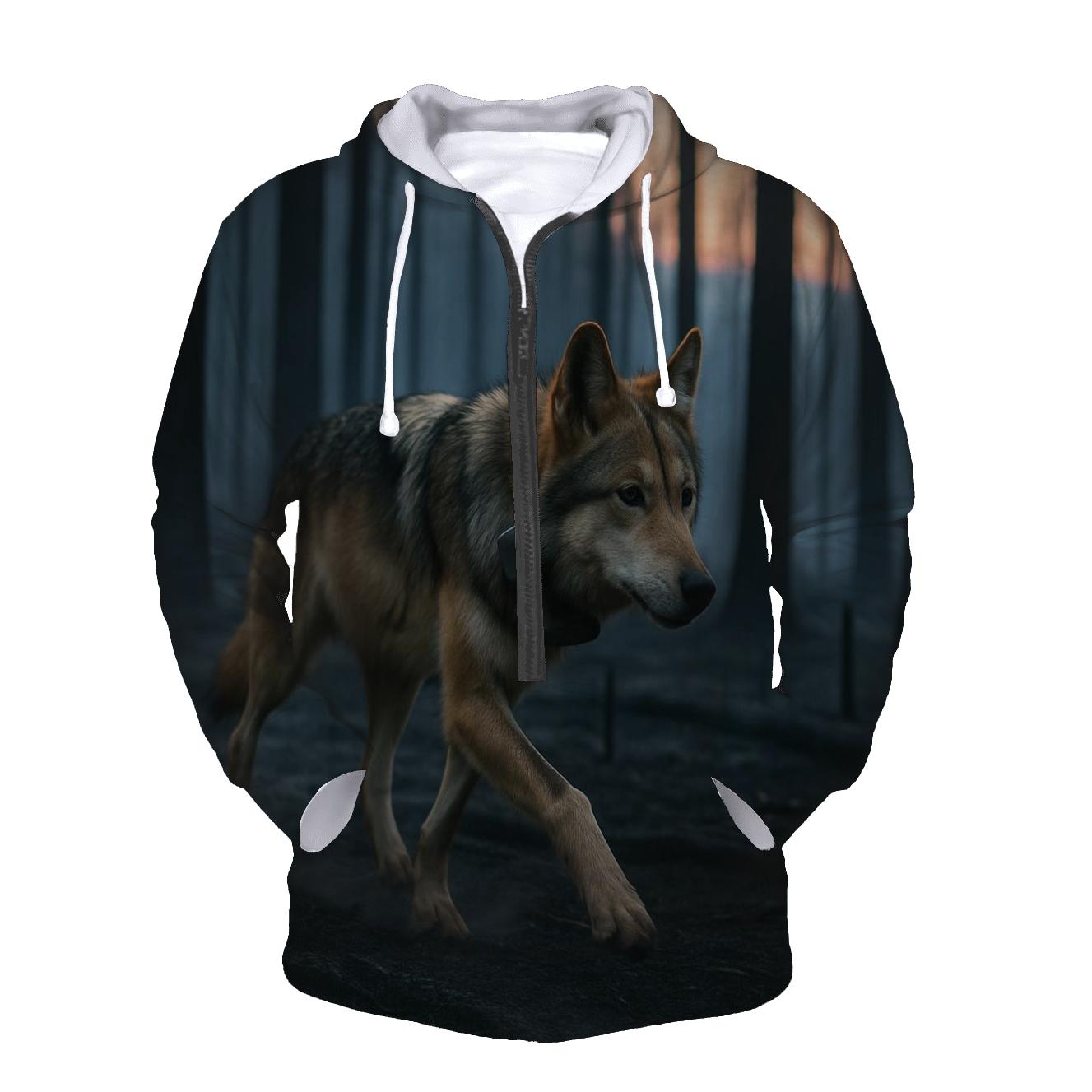 Mexican Wolf Through The Burn Scar custom hoodies