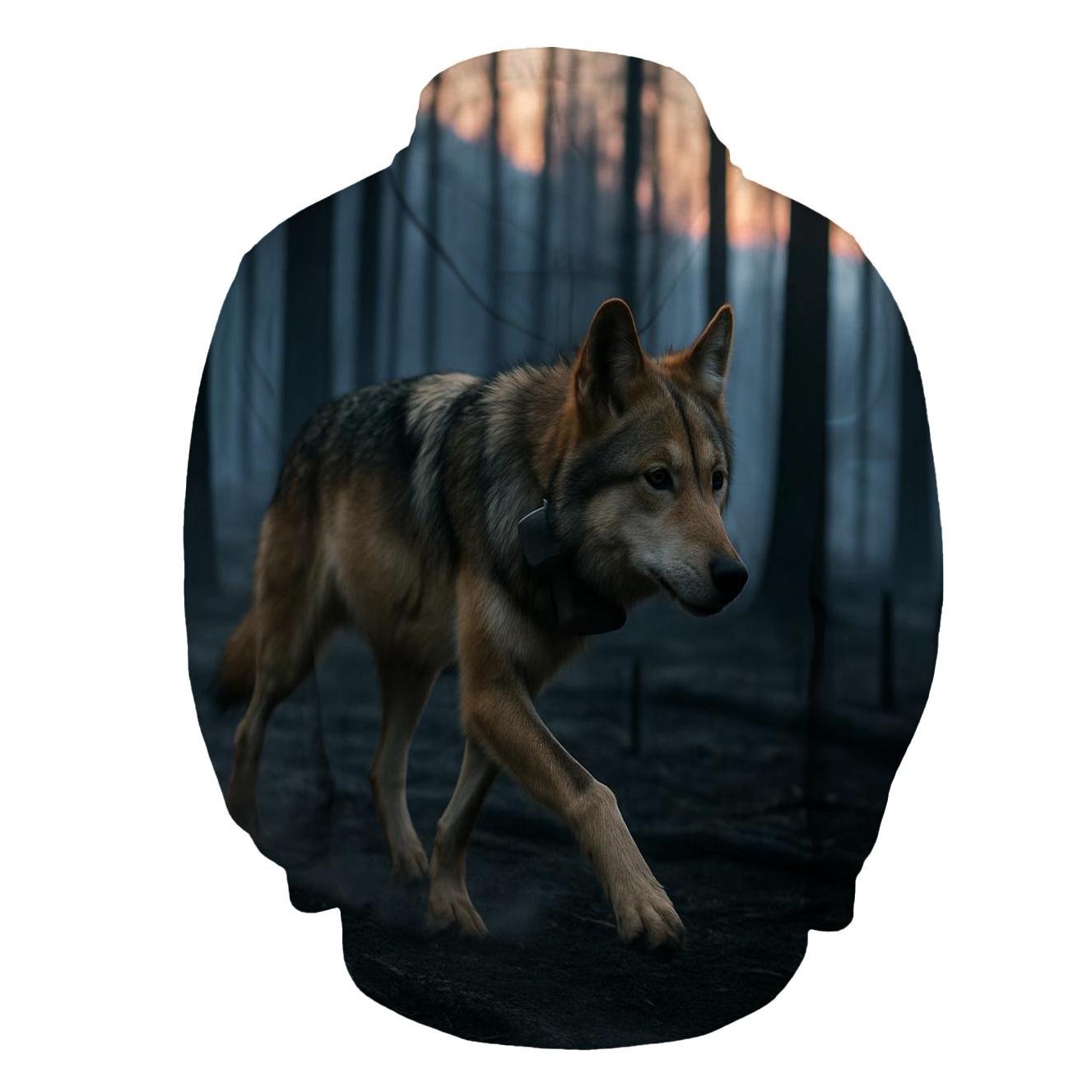 Mexican Wolf Through The Burn Scar custom hoodies